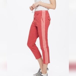 Mother 27 teh Shaker Prep Fray wash:poppy